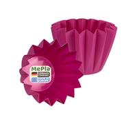MePla Set Cache-pot Adonis Étoile Mat, Plastique, Blanc/Vert/Jaune/Orange