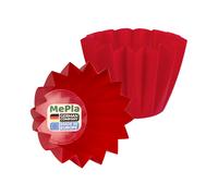 MePla Set Cache-pot Adonis Étoile Mat, Plastique, Blanc/Vert/Jaune/Orange