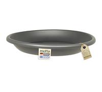 MePla Soucoupe de pot de fleurs Cilindro - Soucoupe ronde en plastique - Jardinière résistante aux intempéries - Résistant aux UV - Diamètre 58 cm (intérieur : diamètre 42,5 cm) - Anthracite