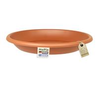 MePla Soucoupe de pot de fleurs Cilindro - Soucoupe ronde en plastique - Pot de fleurs résistant aux intempéries - Résistant aux UV - Diamètre 58 cm (intérieur : diamètre 42,5 cm) - Terracotta