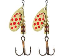 Mepps 2 X cuillers Aglia Décorées Or Points Rouges Taille n°1/3,5 g