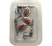 Mepps - Cuiller Speciale Peche a la Truite Aglia (Argent Points Rouges par 3, 3)