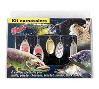 Mepps Kit Carnassiers 6 Cuillers Tournantes - No 1-2-3