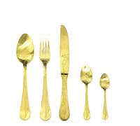 MEPRA Spa 1095CA22030M Ménagère de 30 Pièces Moka Caccia Ice Oro