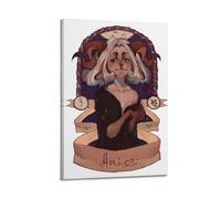 MEQKTQIMA Impression sur toile représentant le Bélier à cornes et présentation astrologique - Décoration murale moderne pour chambre à coucher - 20 x 30 cm