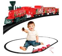 Mequou Jeu de Train Électrique pour - Jouet D'Assemblage Éducatif Et Amusant,Trains Jouets | Jouet pour Jeu Pendant Les Fêtes Intérieur Au Sol Durant l'hiver Et Les Anniversaires Autour du Sapin