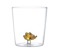 Mequou Tasse en verre créative 3D, gobelet en verre avec canard 3D, verre à boire avec animal à l'intérieur - Double fond résistant à la chaleur, tasse en verre multifonction transparente | Convient