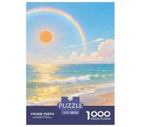 Mer au Lever du Soleil Puzzle 1000 Pièces Landscape Decoration - Cadeau Original, Relaxation Mentale, Poster Décoratif, Pièces Épaisses & Solides, 38x26cm/1000pcs