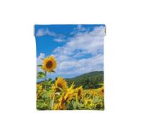 Mer De Tournesol Et Nuages Blancs De Ciel Bleu, Sac de Rangement pour Femmes, Portefeuille supérieur à Presser, Petit Porte-Monnaie, Pochette de Changement