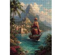 Mer des Voiliers Puzzle 1000 Pieces, Puzzle Adulte 1000, Impossible Classique Jigsaw, Familial Puzzles Jeu de, Jigsaws en Bois, pour Jeu Éducatif Défi, Décoration Murale Cadeau FNKL5-293
