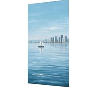 Mer Diamond Painting Adulte, 5D Diamond Painting Voilier Peinture Diamant Adulte Enfant Bricolage Cristal Strass Point de Croix Broderie Diamant Kit Complet Pour Décoration Murale 80x160cm g6-g42