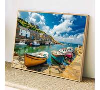 Mer Diamond Painting Adulte Enfant, 5D DIY Broderie Diamant Kit Complet Bateau Full Drill Carré, Peinture Diamant Artisanat Strass Point de Croix Painting, Décoration Intérieur 40x60 cm, z@1776