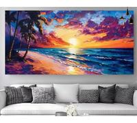 Mer Diamond Painting Paysage Diamond Painting Adulte Grand Format 70x140cm, 2025 New DIY Peinture Diamant 5D Cristal Strass Point de Croix Canvas Broderie Gem Art,Décoration Maison & Cadeau Z-P291