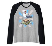 Mer du Nord Baltique Mouette Oiseau de mer Enfants Filles Garçons Manche Raglan