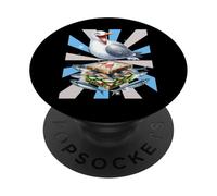 Mer du Nord Baltique Mouette Oiseau de mer Enfants Filles Garçons PopSockets PopGrip Adhésif