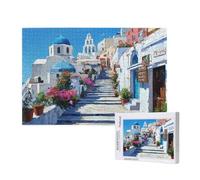 Mer Égée Puzzle 1500 Pièces Adultes Puzzle Paysage Classique, Activite Manuelle Adulte, Puzzles de Jeu Stimulants, Puzzles impossible, Enjoy Activités de défi Familial pour Ies Soirées de Jeu,p540t