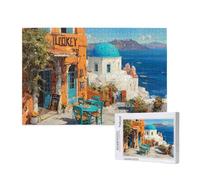 Mer Égée Puzzle 500 Pièces Adultes Puzzle Océan Classique, Activite Manuelle Adulte, Puzzles de Jeu Stimulants, Puzzles impossible, Enjoy Activités de défi Familial pour Ies Soirées de Jeu,p640t