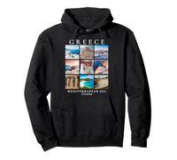 Mer Méditerranée Grèce en Langue Grecque Athènes Acropole Sweat à Capuche