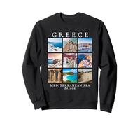 Mer Méditerranée Grèce en Langue Grecque Athènes Acropole Sweatshirt