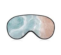 Mer plage avec vagues masque de sommeil bohême bandeau pour dormir élastique occultant masque pour les yeux couverture pour une nuit complète de sommeil voyage et sieste