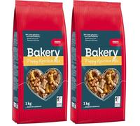 Mera Bakery Puppy Knochen Mix - Mélange de Friandises en Forme d’Os pour Chiot - pour Entraînement ou Collation - Ingrédients Naturels - Biscuits Délicatement Cuits au Four (1 kg) (Lot de 2)