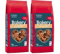 Mera Bakery Snacky Mix - Mélange de Friandises pour Chien - pour Entraînement ou Collation - Ingrédients Naturels - Biscuits Délicatement Cuits au Four (1 kg) (Lot de 2)