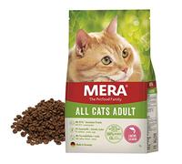 MERA Cats All Cats Saumon, croquettes pour chats adultes, sans céréales et durable, croquettes pour chats à haute teneur en viande, 2 kg