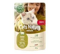 Mera Cats Nature Agneau Premium Nourriture Humide pour Chat 12 x 85 g | sans Sucre ni céréales | Nourriture Humide pour Chats Adultes à Haute teneur en Viande | Wet Cat Food