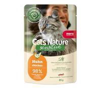 Mera Cats Nature Sensitive Nourriture Humide pour Chat au Poulet 12 x 85 g | monoprotéine sans Sucre ni céréales | Nourriture Humide pour Chat à Haute teneur en Viande & Facile à digérer