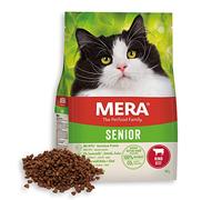 MERA Cats Senior Boeuf, croquettes pour chats sensibles, sans céréales et durable, croquettes pour chats à haute teneur en viande, 2 kg