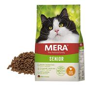 MERA Cats Senior Nourriture sèche pour Chats sensibles au Poulet (2 kg) sans céréales & Durable à Haute teneur en Viande