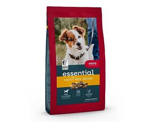 Mera Essential Univit Nourriture sèche pour Chien 2 kg pour Toutes Les Races de Chiens Mélange varié Nourriture sèche Saine pour Chiens avec volaille Oméga-3 et 6 pour Peau et Pelage
