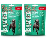 MERA Snacker Insecte (1 x 200 g), sans céréales, friandises Douces et durables pour Chien pour l'entraînement ou comme collation, délicieuses friandises charnues pour Tous Les Chiens (Lot de 2)