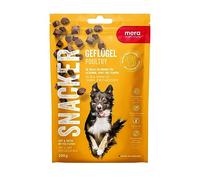 Mera Snacker Volaille (1 x 200 g), sans céréales, friandises Douces pour Chien pour l'entraînement ou comme collation, friandises charnues copieuses pour Tous Les Chiens
