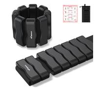 MERACH 1 Paire de Poignets et Chevilles Alourdies, 0,45 kg Chacun | Avec Guide d'Exercice et Sac, Idéal pour Pilates, Barre, Marche et Fitness à Domicile