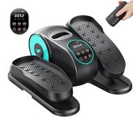 MERACH Elliptique de Bureau pour Maison, Mini Vélo Elliptique, Télécommande, Écran, Tapis Antidérapant, 8 à 12 Vitesses, Silencieux et Portable, Exerciseur de Pédales pour Seniors et Adultes