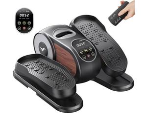 MERACH Mini vélo elliptique électrique, Grand écran incurvé, Silencieux, avec télécommande, Appareil de Fitness Portable, pour Maison ou Appartement, idéal pour Seniors, Adultes et rééducation