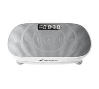 MERACH Plateforme Vibrante, Plaque Vibrante Silencieuse et Compacte pour Le Modelage du Corps et la Relaxation, avec Tapis en Silicone Confortable, écran LED et Télécommande (Gris)