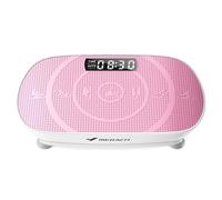 MERACH Plateforme Vibrante, Plaque Vibrante Silencieuse et Compacte pour Le Modelage du Corps et la Relaxation, avec Tapis en Silicone Confortable, écran LED et Télécommande (Rose)