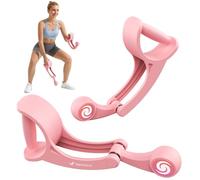 MERACH Ropeless Battle Ropes, Corde d’entraînement sans Fil, Muscle Les Bras, Gainage & Corps Entier, Idéal pour Le Fitness Débutant et la Rééducation, Silencieux & Portable - Rose (Lot de 2)