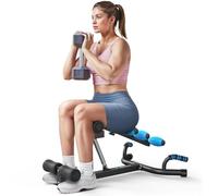 MERACH Squat Machine, Attrezzatura per Home Gym Con 3 Resistenza & Max 136 KG, Sicura e Facile da Usare, Allenatore per Squat per Fitness & Tonificazione, Recupero, Allenamento Della Forza - Noir