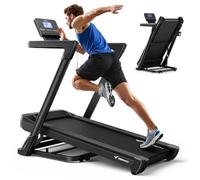 MERACH Tapis de Course Pliable Inclinable 0%-18%,1-14km/h,Tapis de Marche électrique 3 en 1 avec Moteur Silencieux 3.5 HP,Walking Pad Charge Max 159KG Télécommande et APP pour Maison,Bureau