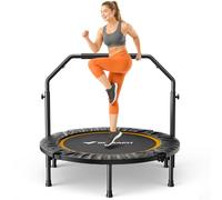MERACH Trampoline Fitness - 102cm/122cm Mini Trampolines Pliables Charge maximale 330 LB, Trampoline Adulte Trampolines Interieur Silencieux