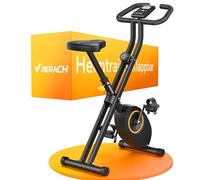 MERACH Vélo d’Appartement Pliable, Velo d Appartement avec Écran LCD, Vélo de Fitness Magnétique à Domicile avec Coussin Confortable, Gain de Place, Pour l’Entraînement Cardio, Capacité Max 136KG