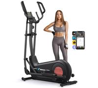 MERACH Vélo Elliptique pour Maison avec Longueur de Foulée de 47cm, Elliptique Ultra Silencieux avec Résistance Magnétique à 16 Niveaux, Entraînement d'Endurance, avec App Propre, Charge Jusqu'à 180kg