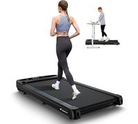 MERACH Walking Pad, tapis de course 3 en 1 pour la maison, tapis de course pour bureau pour la maison et le bureau, tapis de course 1-6 km/h, tapis de course 2,75 HP avec télécommande, tapis de marche