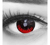 MeralenS Lentilles de contact brunes colorées 1 paire Tanjiro 1 Black Anime Circle Lenses. Lentilles mensuelles pour les costumes, Halloween I sans correction I 0,00 Dioptries