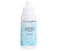 Meralens Solution combinée 1 x 60 ml liquide pour lentilles de contact souples - Produit d'entretien tout-en-un de voyage + 1 étui pour lentilles de contact.
