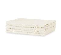 Merana Rome Lot de gants de toilette | absorbants, doux et non pelucheux | Gants de toilette en tissu éponge de qualité supérieure en coton lourd 590 g/m² (noix de coco, 4 gants de toilette (15 x 20