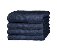 Merana Rome Set de Serviettes | Absorbant, Doux et Non Pelucheux | qualité éponge de Luxe | 100% Coton | Oeko-TEX | 590 GSM (4X Serviettes pour invités (30x50cm))
